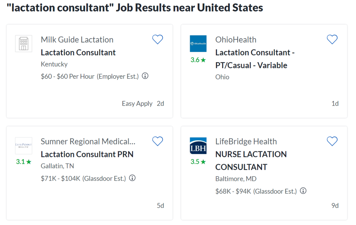 Lactation Consultant Salary Lactation Consultant Resources